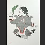 Dancer with Leaf by Pitaloosie Saila