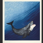 Arvik (Bowhead Whale) - Tim Pitsiulak - Serigraph 2009