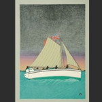 Starboard Wind - print by Kananginak Pootoogook - lithograph 2011