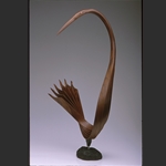 Heron in Black Walnut