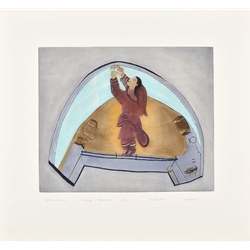 Igloo Interior by Napachie Pootoogook