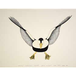 Swooping Bird by Kananginak Pootoogook