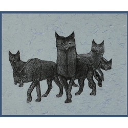 Wolf Pack by Johnny Pootoogook